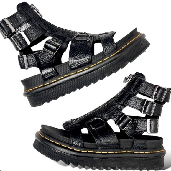 Dr. Martens Shoes - Dr Martens Women's Olson Zipped Leather Sandals 7